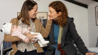 Tre piani film trailer button