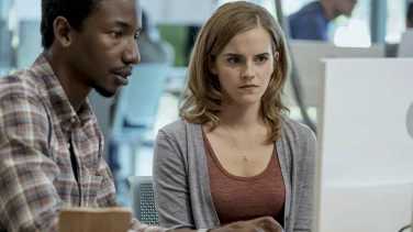 The Circle film trailer button