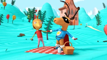 Edgar, das Super-Karibu (Kurzfilme) film trailer button
