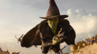 Wicked: For Good film trailer button