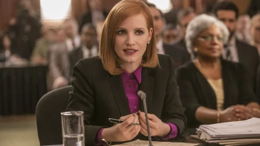 Miss Sloane film trailer button