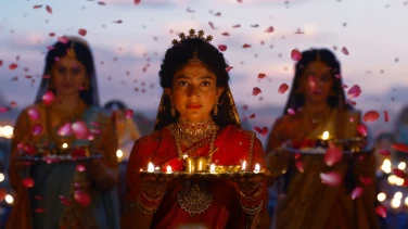 Ramayana: Rise of a Legend film trailer button