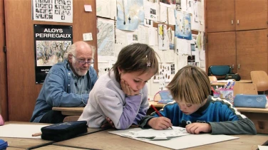 Tableau noir film trailer button