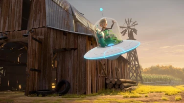 Luis und die Aliens film trailer button