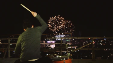 Drums of Resistance film trailer button