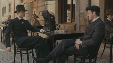 The History of Sound film trailer button